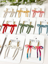 Load image into Gallery viewer, The Skinny Bow Dangles (also in silver)