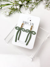 Load image into Gallery viewer, The Skinny Bow Dangles (also in silver)