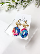 Load image into Gallery viewer, The Leafy Mosaic Dangles (also in silver)