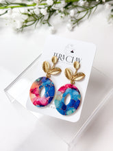 Load image into Gallery viewer, The Leafy Mosaic Dangles (also in silver)