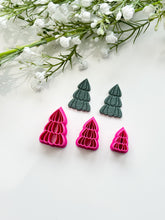Load image into Gallery viewer, Scalloped Christmas Tree Detailed Polymer Clay Cutter