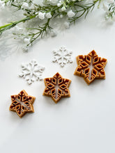 Load image into Gallery viewer, Snowflake #3 Detailed Polymer Clay Cutter | Christmas Cutters