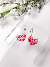 Load image into Gallery viewer, The Pink Chevron Hearts (also in silver)