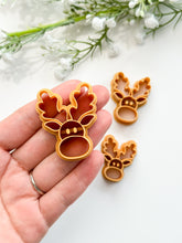 Load image into Gallery viewer, Rudolf The Reindeer Detailed Polymer Clay Cutter | Christmas Cutters