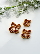 Load image into Gallery viewer, Bells & Bows Christmas Detailed Polymer Clay Cutter