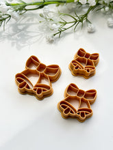 Load image into Gallery viewer, Bells & Bows Christmas Detailed Polymer Clay Cutter