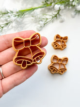 Load image into Gallery viewer, Bells & Bows Christmas Detailed Polymer Clay Cutter