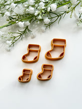 Load image into Gallery viewer, Christmas Stocking Polymer Clay Cutter | Christmas Cutters