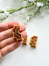 Load image into Gallery viewer, Double Holly Leaf Polymer Clay Christmas Cutter