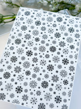 Load image into Gallery viewer, Transfer Paper 431 Snowflakes | Image Water Transfer