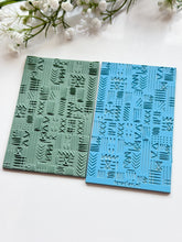 Load image into Gallery viewer, Folk Marks Texture Mat for Polymer Clay