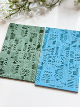 Load image into Gallery viewer, Folk Marks Texture Mat for Polymer Clay