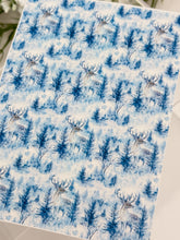 Load image into Gallery viewer, Transfer Paper 718 Deer Blue Forest | Image Water Transfer