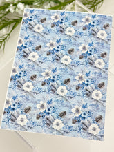 Load image into Gallery viewer, Transfer Paper 725 Winter Florals & Pinecones | Image Water Transfer