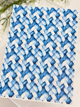 Load image into Gallery viewer, Transfer Paper 737 Blue Knit Pattern | Image Water Transfer