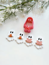 Load image into Gallery viewer, Ghost with Book/Pumpkin 2025 Polymer Clay Cutter