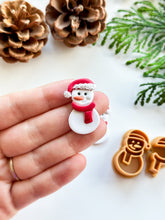 Load image into Gallery viewer, Snowman Detailed Polymer Clay Cutter Set