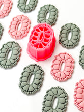 Load image into Gallery viewer, Boho Pointy Oval Donut Polymer Clay Cutter PCC1812