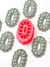 Load image into Gallery viewer, Boho Pointy Oval Donut Polymer Clay Cutter PCC1812