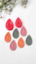 Load image into Gallery viewer, Boho Drop Detailed Polymer Clay Cutter PCC1814