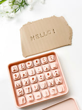 Load image into Gallery viewer, 3D Printed Alphabet Letter Stamp Set with Storage Box