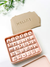 Load image into Gallery viewer, 3D Printed Alphabet Letter Stamp Set with Storage Box