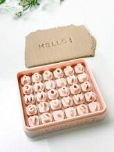 Load image into Gallery viewer, 3D Printed Alphabet Letter Stamp Set with Storage Box