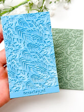 Load image into Gallery viewer, Tropical Leaves #2 Rubber Texture Mat for Polymer Clay