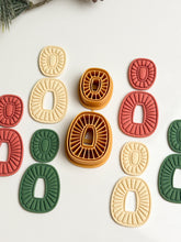 Load image into Gallery viewer, Duo Oval Boho Set Polymer Clay Cutters PCC1874