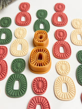 Load image into Gallery viewer, Duo Oval Boho Set Polymer Clay Cutters PCC1874