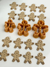 Load image into Gallery viewer, Gingerbread Man Detailed Polymer Clay Cutter PCC1882