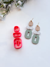 Load image into Gallery viewer, Triple Dangle with Drill Guides Polymer Clay Cutters Set