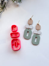 Load image into Gallery viewer, Triple Dangle with Drill Guides Polymer Clay Cutters Set
