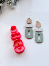 Load image into Gallery viewer, Triple Dangle with Drill Guides Polymer Clay Cutters Set