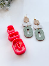 Load image into Gallery viewer, Triple Dangle with Drill Guides Polymer Clay Cutters Set