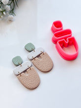 Load image into Gallery viewer, Triple Arch Dangle with Drill Guides Polymer Clay Cutters Set