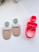 Load image into Gallery viewer, Triple Arch Dangle with Drill Guides Polymer Clay Cutters Set