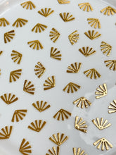 Load image into Gallery viewer, 18K Gold Plated Organic Half Sun Pendant with One Hole