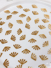 Load image into Gallery viewer, 18K Gold Plated Organic Half Sun Pendant with One Hole