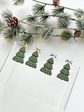 Load image into Gallery viewer, The Scalloped Christmas Trees in Green (also in silver)