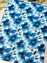 Load image into Gallery viewer, Transfer Paper 634 Blue Florals #2 | Image Water Transfer
