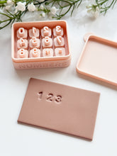 Load image into Gallery viewer, 3D Printed Numbers Stamp Set with Storage Box