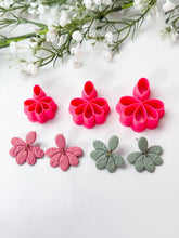 Load image into Gallery viewer, Semi-Flower Duo Polymer Clay Cutter PCC1829