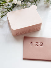 Load image into Gallery viewer, 3D Printed Numbers Stamp Set with Storage Box