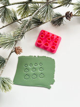 Load image into Gallery viewer, Art Deco Modern Christmas Ornament Ball Micro Cluster Polymer Clay Cutter PCC1864