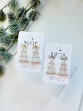 Load image into Gallery viewer, The Scalloped Christmas Trees in White (also in silver)