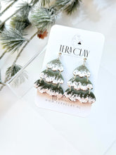 Load image into Gallery viewer, The Snowy Triple Christmas Trees (also in silver)