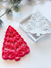 Load image into Gallery viewer, Christmas Tree Folk Art Trinket Dish/Coaster Clay Cutter PCC1916