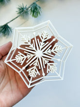 Load image into Gallery viewer, Snowflake #6 Trinket Dish/Coaster Clay Cutter PCC1897