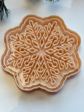 Load image into Gallery viewer, Snowflake #3 Trinket Dish/Coaster Clay Cutter PCC1893